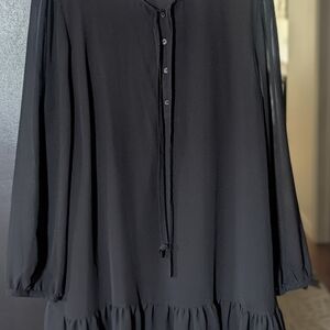 Draper James Black Long Sleeve Dress